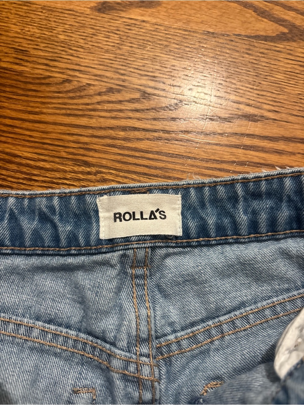 ROLLAS East Coast Flare Women's Light Blue Distressed Jeans High Rise Size 29 - Picture 6 of 7